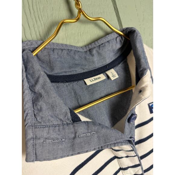 L.L. Bean Women’s Breton Stripe Pullover Long Sleeve Small – 100% Cotton - Picture 4 of 6